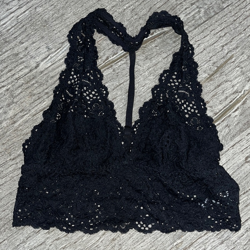Aerie aerie halter top bralette lace Sz small